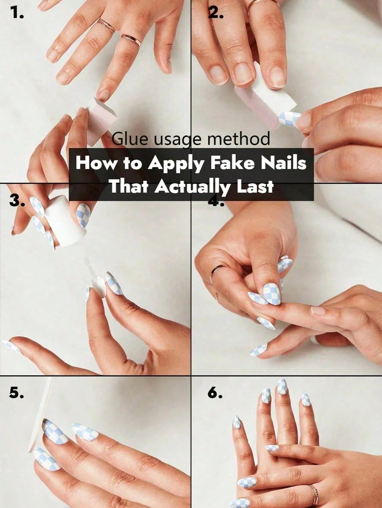 10Pcs Elegant Style Pink and White Short Square Press on Nails, 3D Flower Handmade French Fake Nails, Pink Flower Shape, Small Rhinestone Inlaid in the Flower Center, Elegant yet Sweet Romance, Suitable for Daily, Dating, Summer Travel, Perfect Gift for L